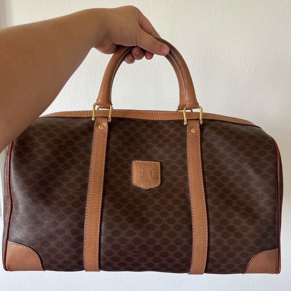 Celine Macadam Boston Bag speedy style travel bag monogram